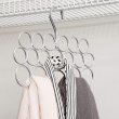 Hanger in metal, for shawls and scarves, 18 SMALL LOOPS, Silver Hanger in metal, for shawls and scarves, 18 SMALL LOOPS, Silver