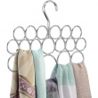 Hanger in metal, for shawls and scarves, 18 SMALL LOOPS, Silver Hanger in metal, for shawls and scarves, 18 SMALL LOOPS, Silver