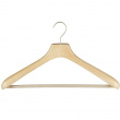 Wood hanger for suits, MAWA WIDE SHOULDER, 45 cm, Nature Wood hanger for suits, MAWA WIDE SHOULDER, 45 cm, Nature