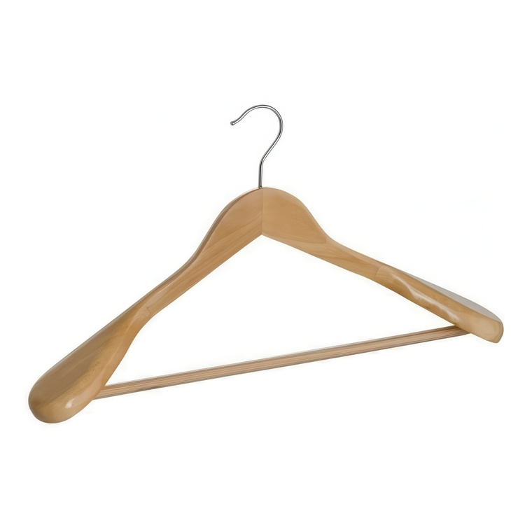 Wood hanger for blazer, WIDE SHOULDER, 45 cm, Nature in the group Storage / Wardrobe storage / Hangers and hooks at SmartaSaker.se (40971-natur)