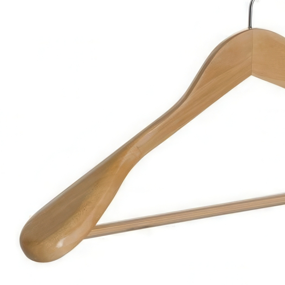 Wood hanger for blazer, WIDE SHOULDER, 45 cm in the group Storage / Wardrobe storage / Hangers and hooks at SmartaSaker.se (40971)