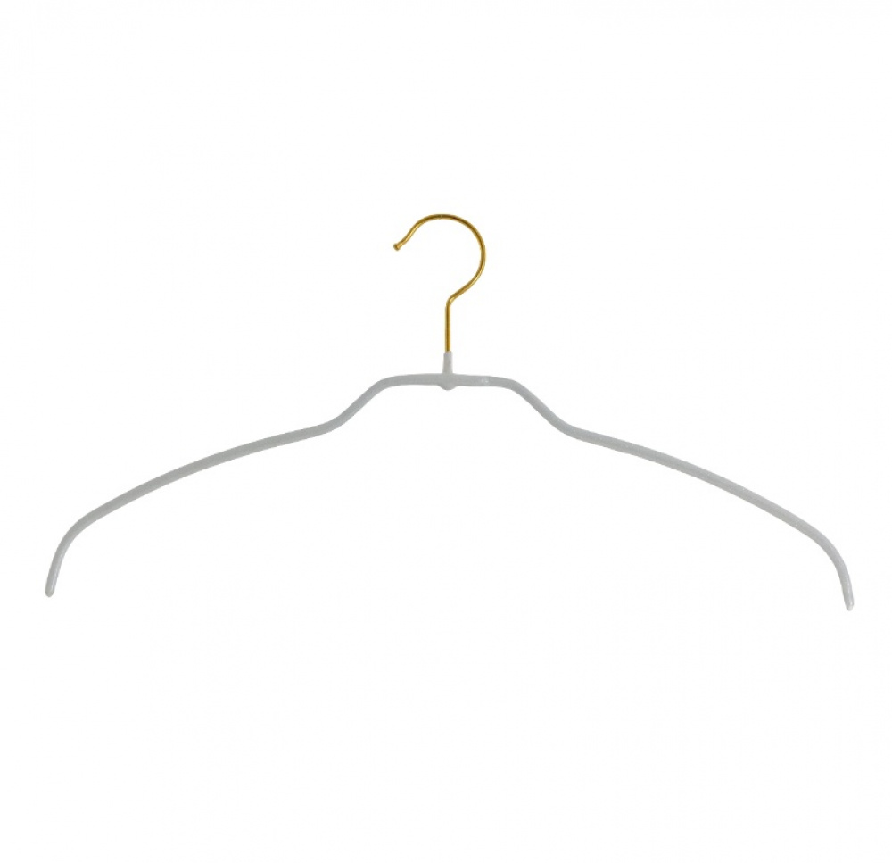 Hanger, Extra thin, Anti-Slip, MAWA SILHOUETTE LIGHT, 42 cm, White / Gold in the group Storage / Wardrobe storage / Hangers and hooks at SmartaSaker.se (40981)