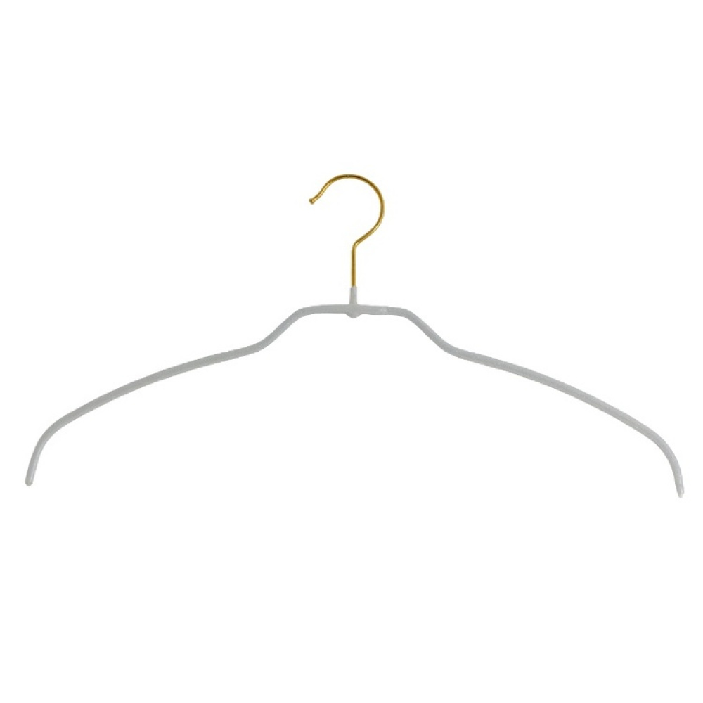 Hanger, Extra thin, Anti-Slip, MAWA SILHOUETTE LIGHT, 42 cm, White / Gold in the group Storage / Wardrobe storage / Hangers and hooks at SmartaSaker.se (40981)
