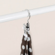 Hangers with clip, Set of 4, ANTI-SLIP, Silver / White Hangers with clip, Set of 4, ANTI-SLIP, Silver / White