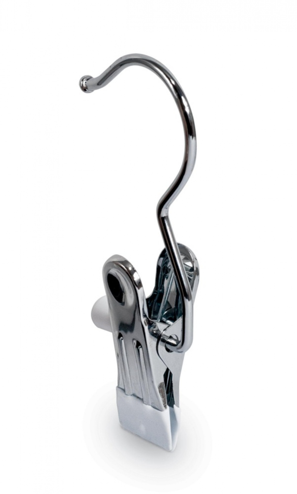 Hangers with clip, Set of 4, ANTI-SLIP, Silver / White in the group Storage / Wardrobe storage / Shoe storage at SmartaSaker.se (40983)