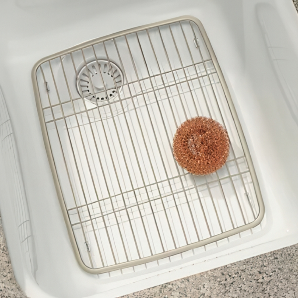 Sink Mat, SINK PROTECTOR GRID, 26 x 33 cm, Silver-white in the group Storage / Kitchen storage / Dish racks and sink accessories at SmartaSaker.se (40984)