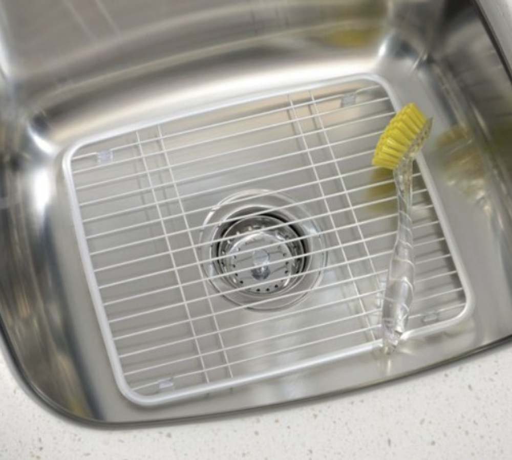 Sink Mat, SINK PROTECTOR GRID, 26 x 33 cm, Silver-white in the group Storage / Kitchen storage / Dish racks and sink accessories at SmartaSaker.se (40984)