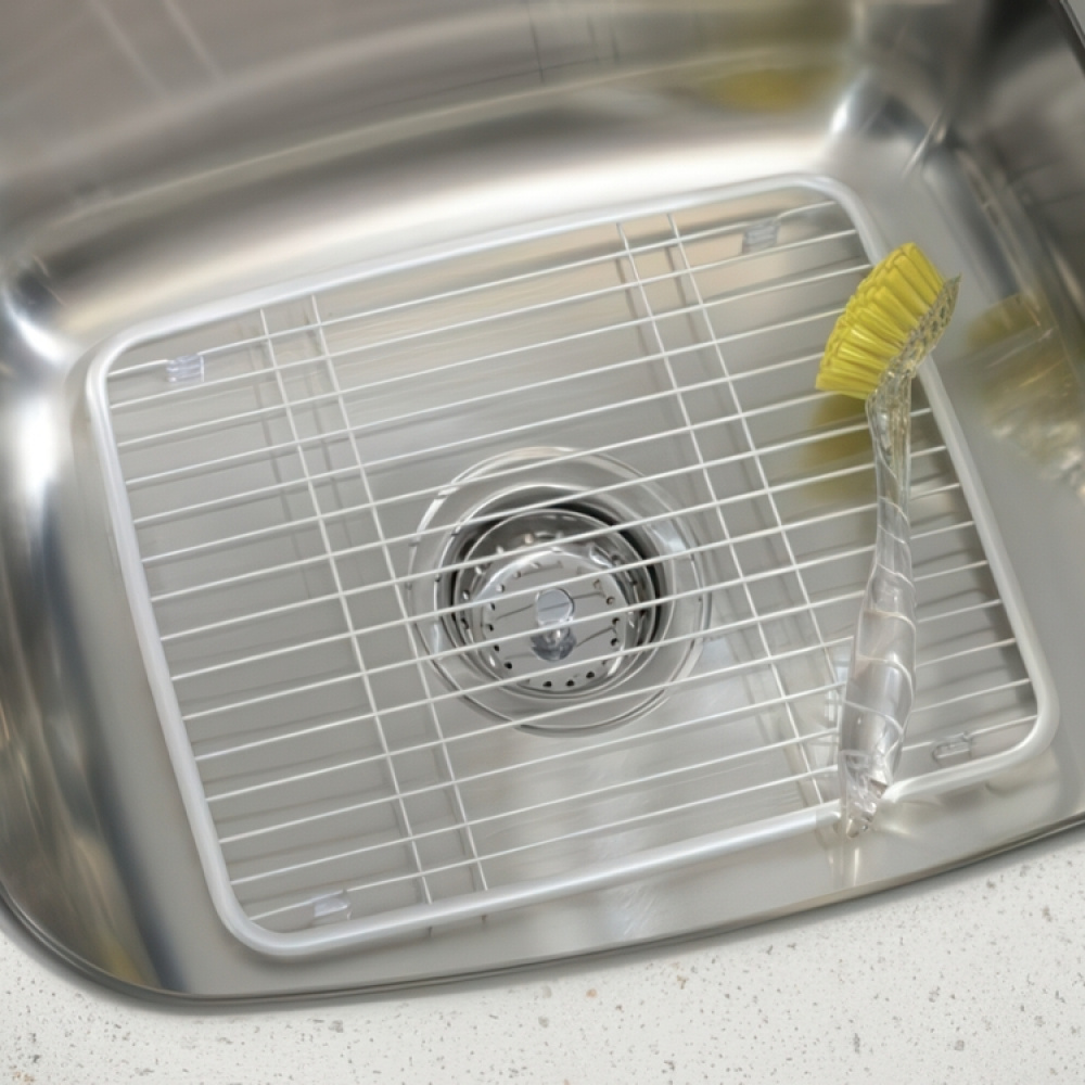 Sink Mat, SINK PROTECTOR GRID, 26 x 33 cm, Silver-white in the group Storage / Kitchen storage / Dish racks and sink accessories at SmartaSaker.se (40984)