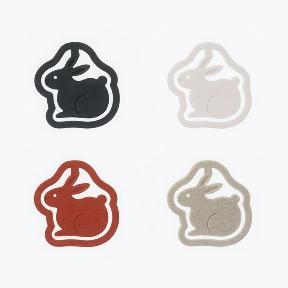 Paper Clips in cardboard, Set of 16, P-CLIPS - PAPER RABBITS, Midori, Assorted in the group Storage / Office supplies at SmartaSaker.se (40990)