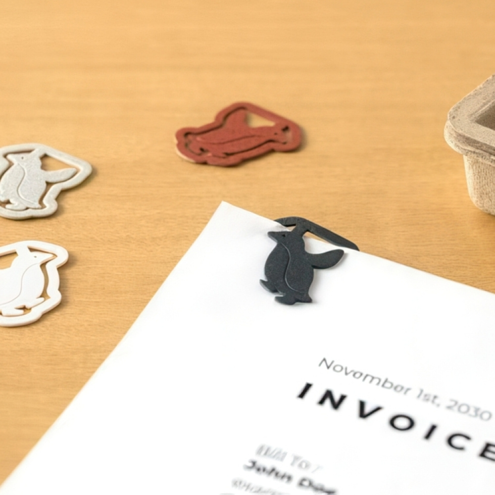 Paper Clips in cardboard, Set of 16, P-CLIPS - PAPER PENGUINS,, Midori, Assorted in the group Storage / Office supplies at SmartaSaker.se (40991)