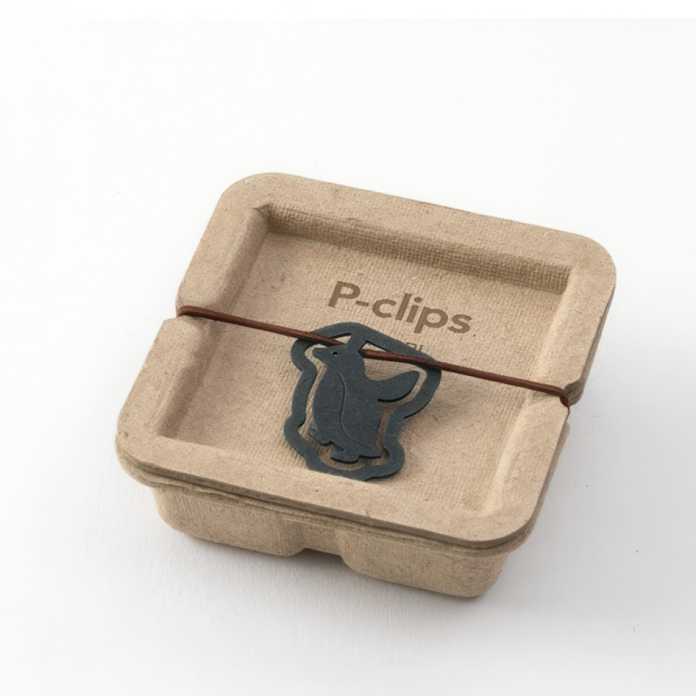 Paper Clips in cardboard, Set of 16, P-CLIPS - PAPER PENGUINS,, Midori, Assorted in the group Storage / Office supplies at SmartaSaker.se (40991)
