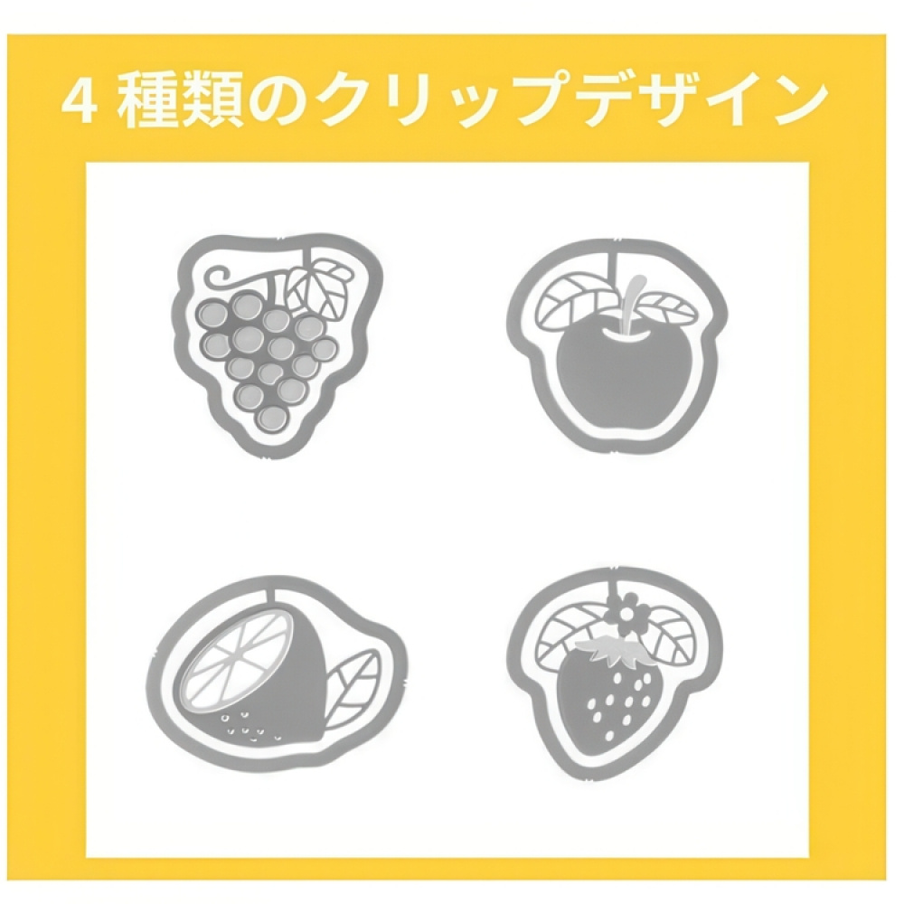 Paper Clips, E-CLIPS - FRUIT, 16 psc, Midori, Silver in the group Storage / Office supplies at SmartaSaker.se (40992)