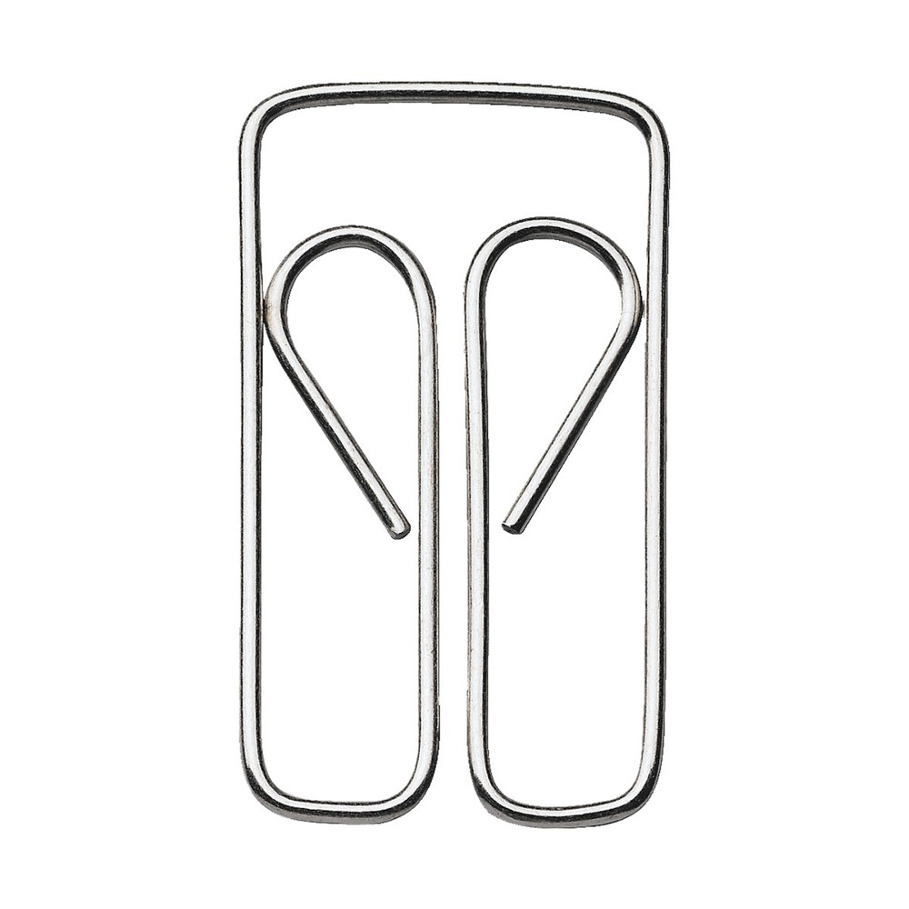 Paper Clips in metal. Set of 100, OWL, 2,7 cm, Silver in the group Storage / Office supplies at SmartaSaker.se (40996)