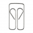 Paper Clips in metal. Set of 100, OWL, 2,7 cm, Silver