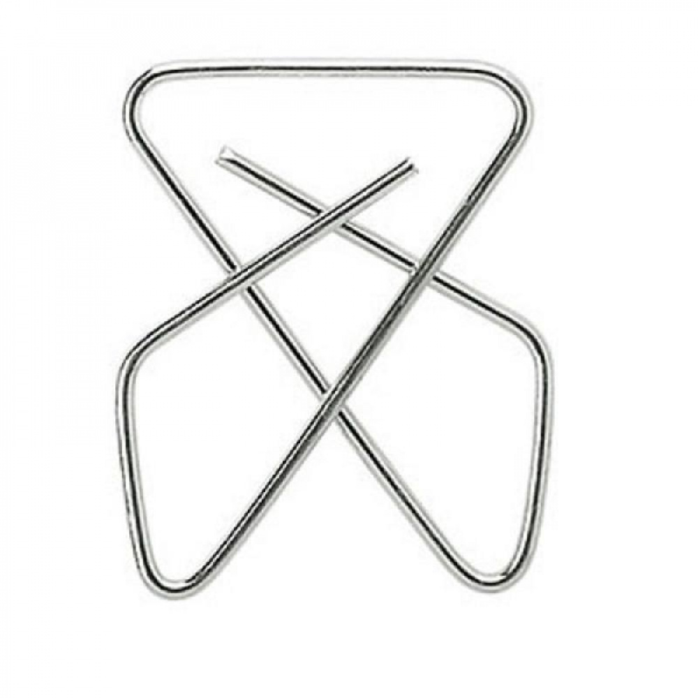 Butterfly paperclips, 50 psc, KREUZKLAMMERN XXL, 4,5 x 6 cm, Silver in the group Storage / Office supplies at SmartaSaker.se (40998)