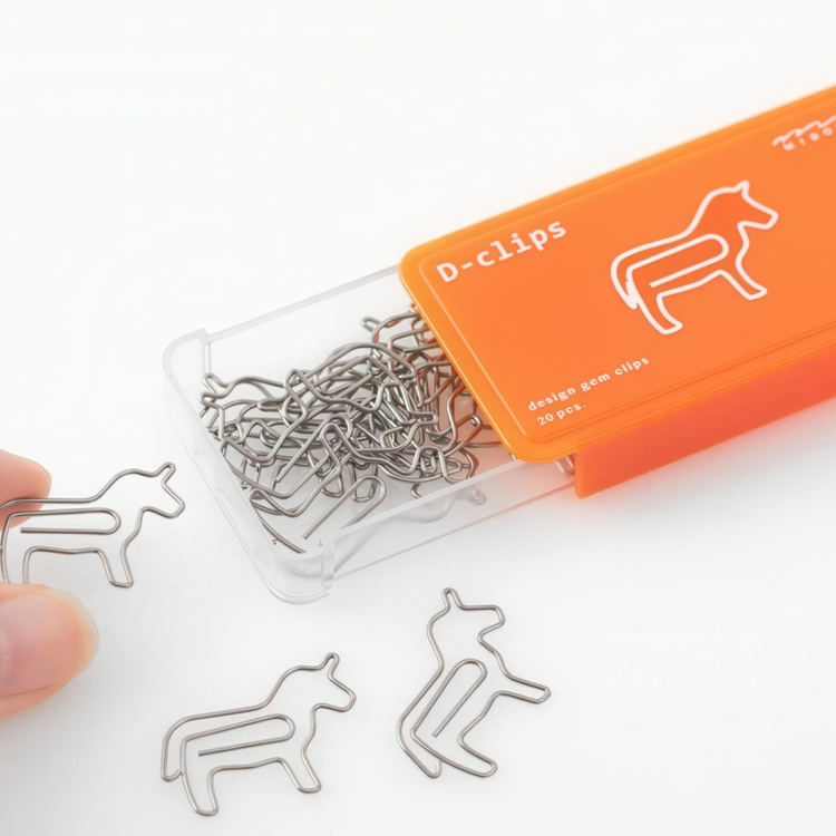 Paper Clips, Set of 20, HORSE, Midori, Orange / silver in the group Storage / Office supplies at SmartaSaker.se (41002)