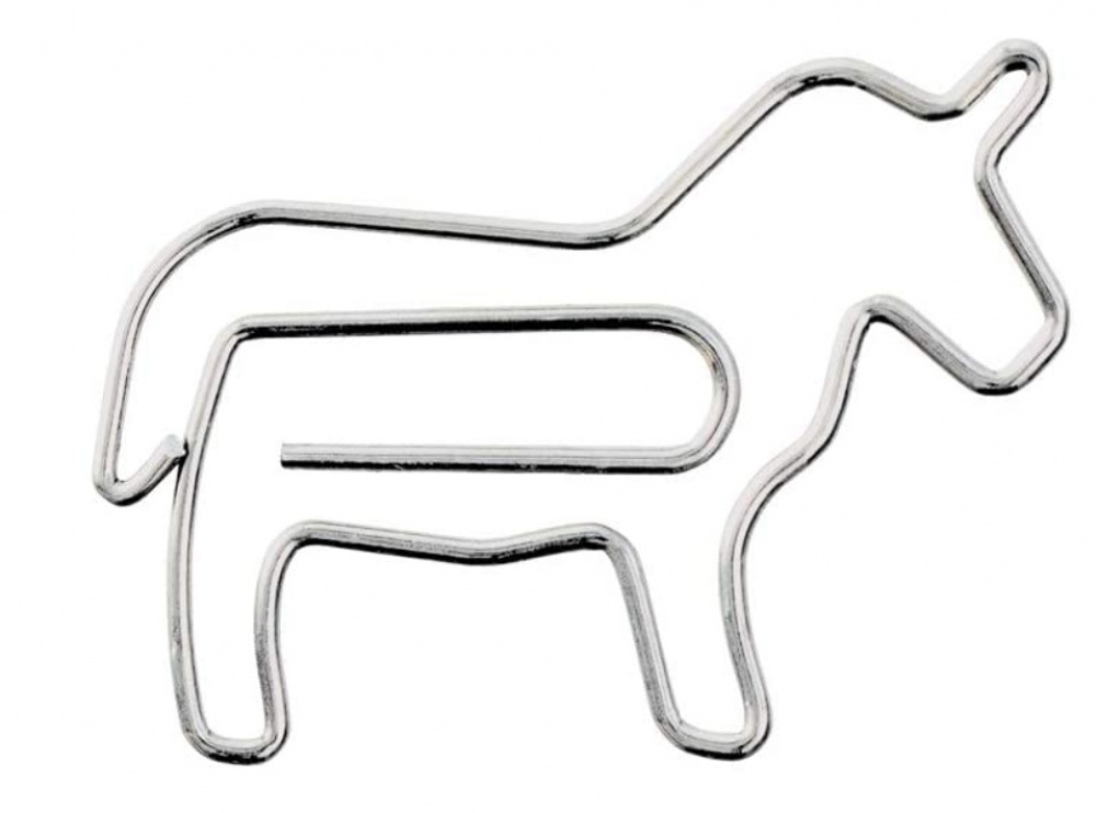 Paper Clips, Set of 20, HORSE, Midori, Orange / silver in the group Storage / Office supplies at SmartaSaker.se (41002)
