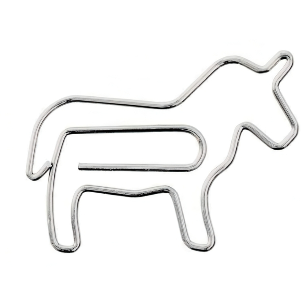 Paper Clips, Set of 20, HORSE, Midori, Orange / silver in the group Storage / Office supplies at SmartaSaker.se (41002)