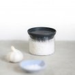 Glass Canister, 0,3L, STACKABLE SMALL JAR, Ø 10,4 x H 8,5 cm, Brabantia, Clear / Dark Grey Glass Canister, 0,3L, STACKABLE SMALL JAR, Ø 10,4 x H 8,5 cm, Brabantia, Clear / Dark Grey