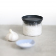 Glass Canister, 0,3L, STACKABLE SMALL JAR, Ø 10,4 x H 8,5 cm, Brabantia, Clear / Dark Grey Glass Canister, 0,3L, STACKABLE SMALL JAR, Ø 10,4 x H 8,5 cm, Brabantia, Clear / Dark Grey
