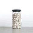 Glass Canister, 1,1L, STACKABLE LARGE JAR, Ø10,4 x H 19 cm, Brabantia, Clear / Dark Grey Glass Canister, 1,1L, STACKABLE LARGE JAR, Ø10,4 x H 19 cm, Brabantia, Clear / Dark Grey