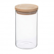 Glass Canister, 1 L, HERMET ROUND MEDIUM, Clear / Nature Glass Canister, 1 L, HERMET ROUND MEDIUM, Clear / Nature