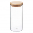 Glass Canister, 1,3 L, HERMET ROUND MEDIUM, Clear / Nature Glass Canister, 1,3 L, HERMET ROUND MEDIUM, Clear / Nature