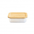 Glas Container with Bamboo Lid, 1 L, PEBBLY MEDIUM COOK & STORE, 20 x 15 x H6,5 cm, Clear / Nature Glas Container with Bamboo Lid, 1 L, PEBBLY MEDIUM COOK & STORE, 20 x 15 x H6,5 cm, Clear / Nature