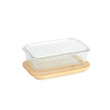 Glas Container with Bamboo Lid, 1,8 L, PEBBLY XL COOK & STORE, 23 x 16,5 x H 8 cm, Clear / Nature Glas Container with Bamboo Lid, 1,8 L, PEBBLY XL COOK & STORE, 23 x 16,5 x H 8 cm, Clear / Nature