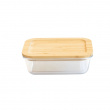 Glas Container with Bamboo Lid, 650ml, PEBBLY SMALL COOK & STORE, 17 x 12,5 x H6 cm, Clear / Nature Glas Container with Bamboo Lid, 650ml, PEBBLY SMALL COOK & STORE, 17 x 12,5 x H6 cm, Clear / Nature