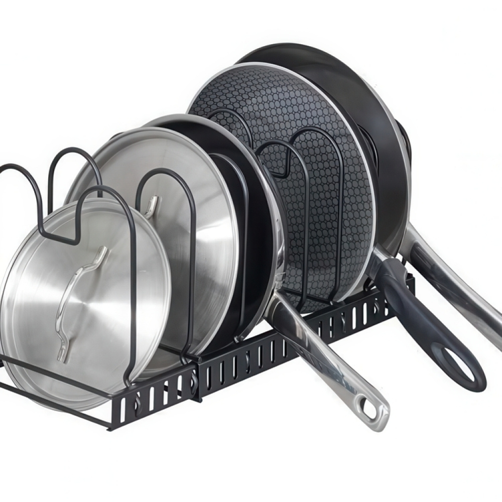 Lids & Pans organizer, DECKELHALTER, Adjustable 30 -57 cm, Black in the group Storage / Kitchen storage / Kitchen cabinet organizers at SmartaSaker.se (41043)