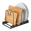 Lids & Pans organizer, DECKELHALTER, Adjustable 30 -57 cm, Black Lids & Pans organizer, DECKELHALTER, Adjustable 30 -57 cm, Black