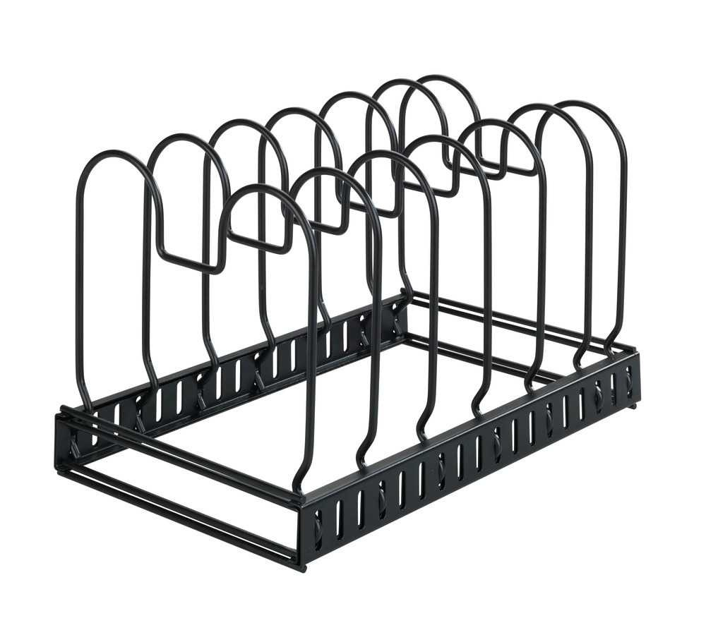 Lids & Pans organizer, DECKELHALTER, Adjustable 30 -57 cm, Black in the group Storage / Kitchen storage / Kitchen cabinet organizers at SmartaSaker.se (41043)