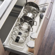 Lids & Pans organizer, Adjustable 45 - 82 cm, TOWER, Yamazaki, white Lids & Pans organizer, Adjustable 45 - 82 cm, TOWER, Yamazaki, white