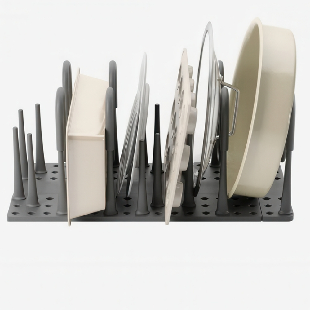 Lid & Pan organizer, PEGGY COOKWARE ORGANIZER, Umbra, Grey in the group Storage / Kitchen storage / Kitchen cabinet organizers at SmartaSaker.se (41048)