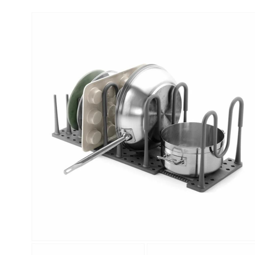 Lid & Pan organizer, PEGGY COOKWARE ORGANIZER, Umbra, Grey in the group Storage / Kitchen storage / Kitchen cabinet organizers at SmartaSaker.se (41048)
