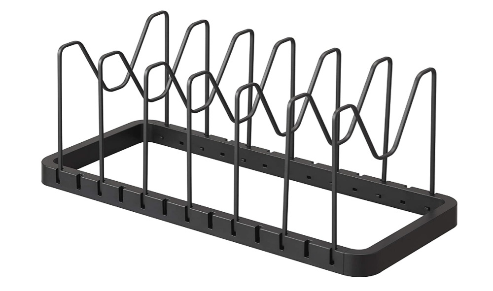 Lids & Pans organizer, Adjustable 45 - 82 cm, TOWER, Yamazaki, black in the group Storage / Kitchen storage / Kitchen cabinet organizers at SmartaSaker.se (41049)