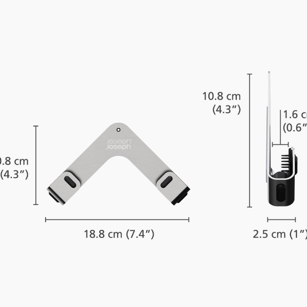 Pan Lid Holders, Adhesive, Set with 2, SPACE, Joseph Joseph, Stainless Steel in the group Storage / Kitchen storage at SmartaSaker.se (41050)