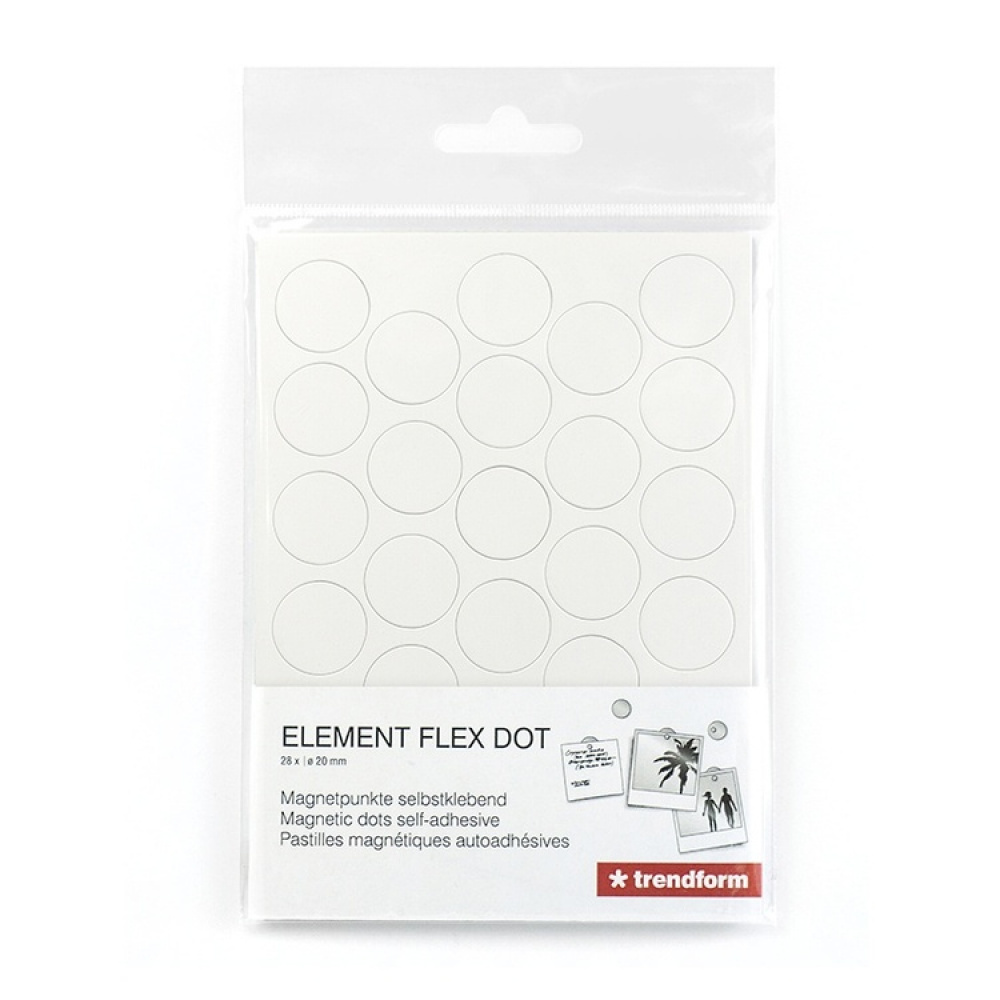 Magnetic dots, self-adhesive, Set of 28, ELEMENT DOT FLEX, Ø 2 cm in the group Storage / Magnets and adhesives / Magnetic storage at SmartaSaker.se (41056)