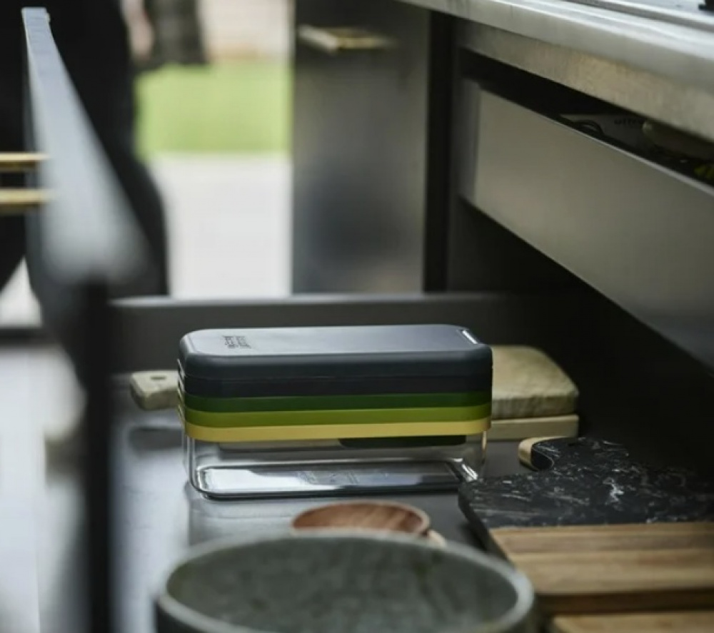 Chop, Grate and Slice, 4-IN-1 MULTI-PREP, Joseph Joseph, Green / Yellow in the group Storage / Kitchen storage at SmartaSaker.se (41058)