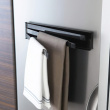 Magnetic Hanger in metal, TOWER TEA-TOWEL HOLDER, Yamazaki, Black Magnetic Hanger in metal, TOWER TEA-TOWEL HOLDER, Yamazaki, Black