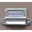 Handle with label holder, EXMEZ, 7 x H 4 cm, Silver Handle with label holder, EXMEZ, 7 x H 4 cm, Silver
