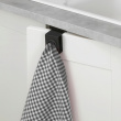 Towel holder over door, Metal, OUT DOOR, Black  Towel holder over door, Metal, OUT DOOR, Black