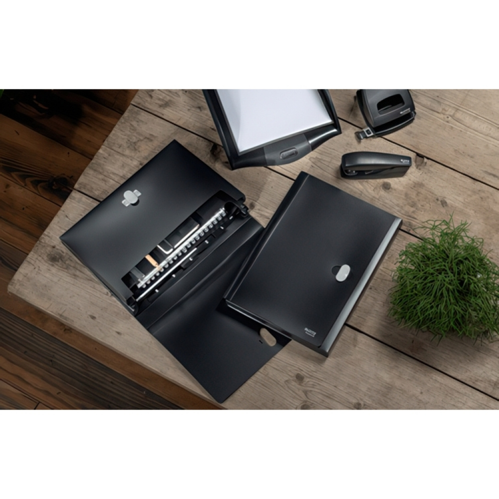 Expanding case, with 5 sections, LEITZ RECYCLE, A4, Black in the group Storage / Office supplies at SmartaSaker.se (41073)