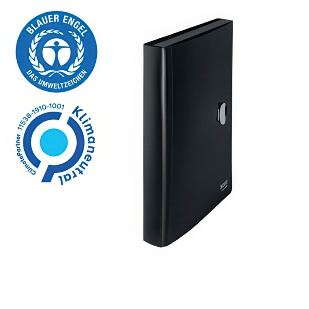 Expanding case, with 5 sections, LEITZ RECYCLE, A4, Black in the group Storage / Office supplies at SmartaSaker.se (41073)