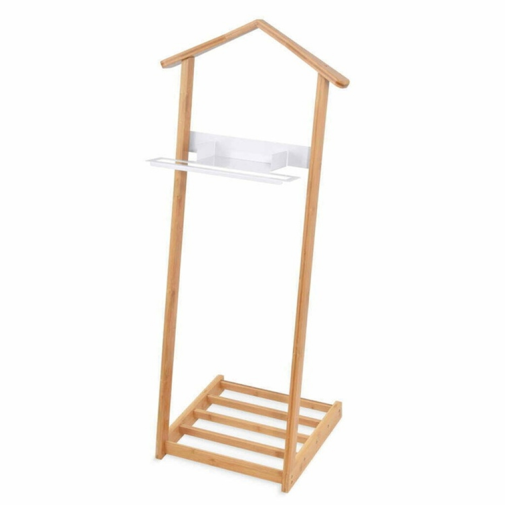 Clothes rack in Bamboo, VALET STAND, Nature / White in the group Storage / Wardrobe storage / Garment covers at SmartaSaker.se (41074)