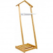 Clothes rack in Bamboo, VALET STAND, Nature / White Clothes rack in Bamboo, VALET STAND, Nature / White