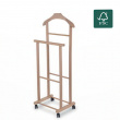 Clothes rack in wood, with wheels, VALET STAND