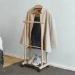 Clothes rack in wood, with wheels, VALET STAND
