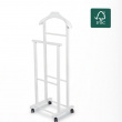 Clothes rack in wood, with wheels, VALET STAND